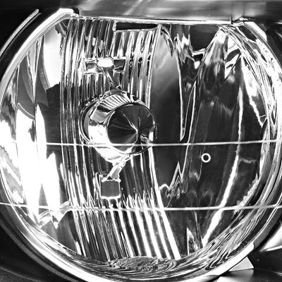 D-Motoring - Headlights - Black Housing - Clear Lens - Clear Corner - Plug-n-Play - Pair - 99-03 Lexus RX300 - 3