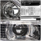 D-Motoring - Headlights - Black Housing - Clear Lens - Clear Corner - Plug-n-Play - Pair - 99-03 Lexus RX300 - 4