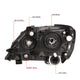 D-Motoring - Headlights - Black Housing - Clear Lens - Clear Corner - Plug-n-Play - Pair - 99-03 Lexus RX300 - 6