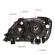 D-Motoring - Headlights - Black Housing - Clear Lens - Clear Corner - Plug-n-Play - Pair - 99-03 Lexus RX300 - 6