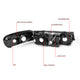 D-Motoring - Headlights - Black Housing - Clear Lens - Plug-n-Play - Pair - 98-02 Lincoln Town Car - 6