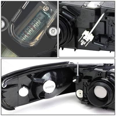 D-Motoring - Headlights - Smoked Lens - Plug-n-Play - Pair - 98-02 Lincoln Town Car - 5