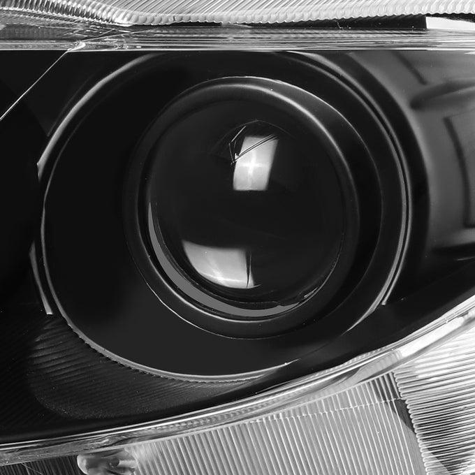 D-Motoring - 03-05 Mazda 6 Headlights - Black Housing - Clear Lens - Clear Corner - Plug-n-Play - Pair - 3