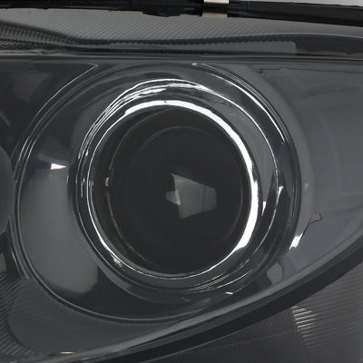 D-Motoring - 03-05 Mazda 6Headlights - Smoked Housing - Smoked Lens - Clear Corner - Plug-n-Play - Pair - 3