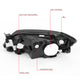 D-Motoring - Headlights - Smoked Housing - Smoked Lens - Clear Corner - Plug-n-Play - Pair - 01-03 Mazda Protege - 6