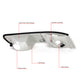 D-Motoring - Headlights - Smoked Housing - Smoked Lens - Clear Corner - Plug-n-Play - Pair - 98-02 Mercury Grand Marquis - 6