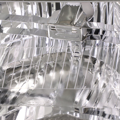 D-Motoring - 06-11 Mercury Grand Marquis Headlights - Chrome Housing - Clear Lens - Clear Corner - Plug-n-Play - Pair - 3