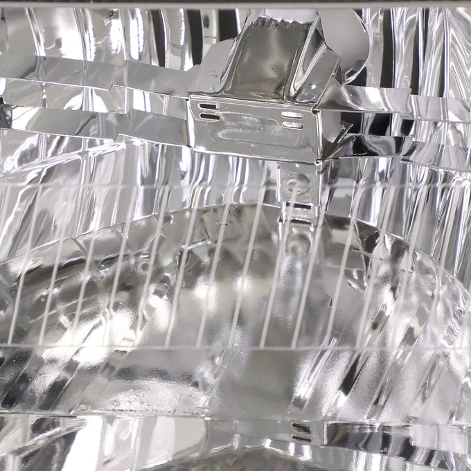 D-Motoring - 06-11 Mercury Grand Marquis Headlights - Chrome Housing - Clear Lens - Clear Corner - Plug-n-Play - Pair - 3