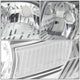 D-Motoring - 06-11 Mercury Grand Marquis Headlights - Chrome Housing - Clear Lens - Clear Corner - Plug-n-Play - Pair - 4