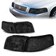 06-11 Mercury Grand Marquis Headlights - Smoked Housing - Smoked Lens - Clear Corner - Plug-n-Play - Pair