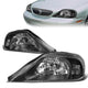 00-05 Mercury Sable Headlights - Black Housing - Clear Corner - Plug-n-Play - Pair