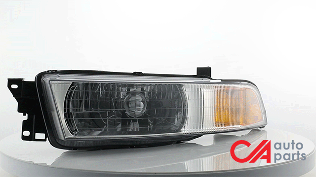 D-Motoring - Headlights - Chrome Housing - Amber Corner - Plug-n-Play - Pair - 99-04 Chrysler 300M - 2