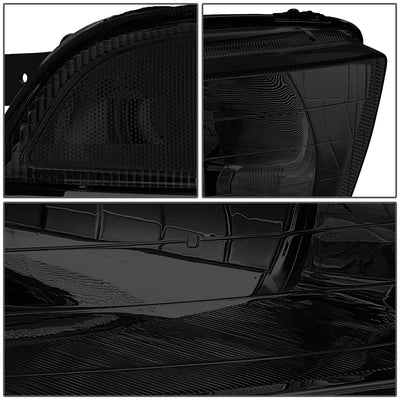 D-Motoring - Headlights - Smoked Lens - Plug-n-Play - Pair - 99-03 Mitsubishi Galant - 4