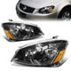 05-06 Nissan Altima Headlights - Black Housing - Amber Corner - Plug-n-Play - Pair