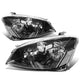 D-Motoring - Headlights - Black Housing - Clear Corner - Plug-n-Play - Pair - 05-06 Nissan Altima - 1