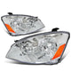 D-Motoring - Headlights - Chrome Housing - Amber Corner - Plug-n-Play - Pair - 05-06 Nissan Altima - 1