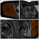 D-Motoring - Headlights - Smoked Lens - Amber Corner - Plug-n-Play - Pair - 00-01 Nissan Altima - 3