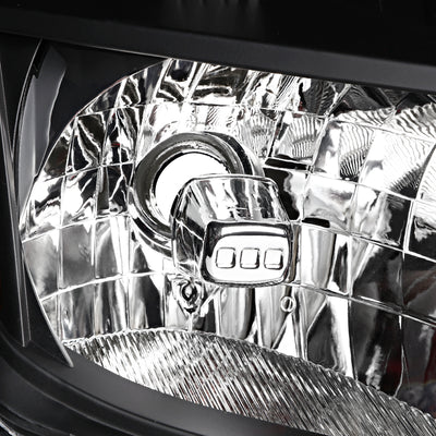D-Motoring - Headlights - Black Housing - Clear Corner - Plug-n-Play - Pair - Nissan Frontier / Pathfinder - 2