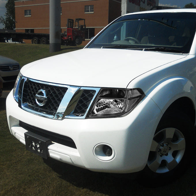 D-Motoring - Headlights - Black Housing - Clear Corner - Plug-n-Play - Pair - Nissan Frontier / Pathfinder - 5