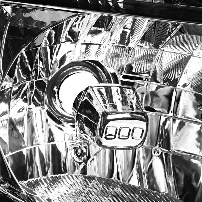 D-Motoring - Headlights - Chrome Housing - Clear Corner - Plug-n-Play - Pair - Nissan Frontier / Pathfinder - 3