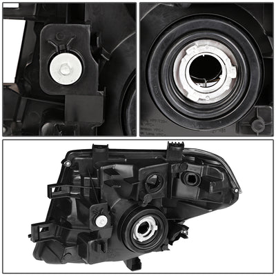D-Motoring - Headlights - Chrome Housing - Clear Corner - Plug-n-Play - Pair - Nissan Frontier / Pathfinder - 5