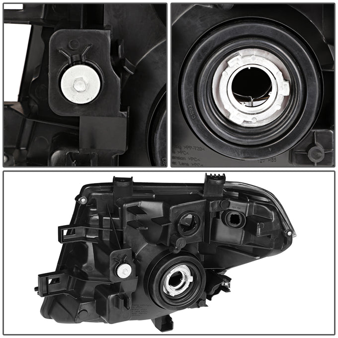 D-Motoring - Headlights - Chrome Housing - Clear Corner - Plug-n-Play - Pair - Nissan Frontier / Pathfinder - 5