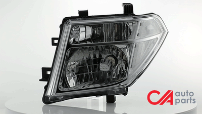 D-Motoring - Headlights - Chrome Housing - Clear Corner - Plug-n-Play - Pair - Nissan Frontier / Pathfinder - 2