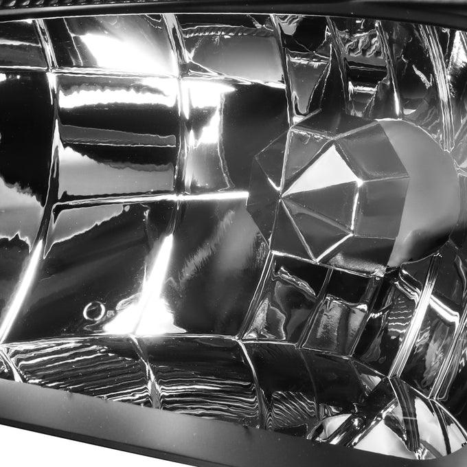 D-Motoring - Headlights - Black Housing - Clear Lens - Clear Corner - Plug-n-Play - Pair - 00-01 Nissan Maxima  - 2