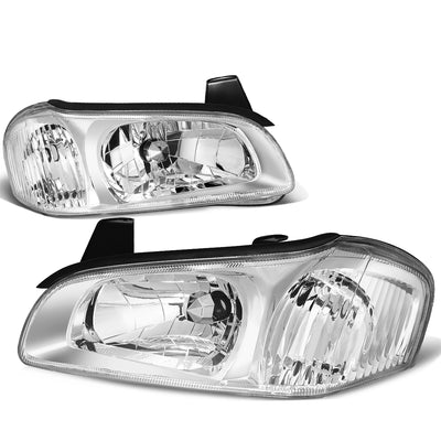 D-Motoring - 00-01 Nissan Maxima Headlights - Clear Lens - Clear Corner - Plug-n-Play - Pair - 1