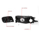 D-Motoring - Headlights - Black Housing - Clear Lens - Clear Corner - Plug-n-Play - Pair - 97-99 Nissan Maxima - 6