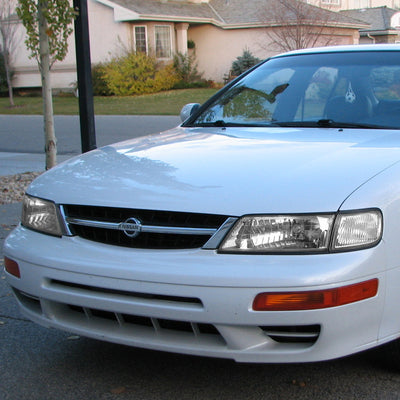 D-Motoring - Headlights - Chrome Housing - Clear Lens - Clear Corner - Plug-n-Play - Pair - 97-99 Nissan Maxima - 7