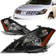 03-07 Nissan Murano Headlights - Black Housing - Amber Corner - Plug-n-Play - Pair