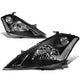 D-Motoring - Headlights - Black Housing - Clear Corner - Plug-n-Play - Pair - 03-07 Nissan Murano - 1