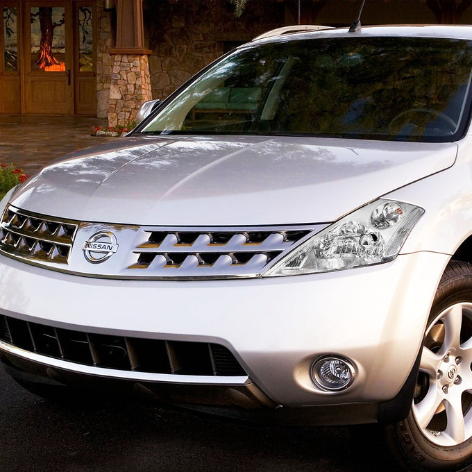 D-Motoring - Headlights - Chrome Housing - Clear Corner - Plug-n-Play - Pair - 03-07 Nissan Murano - 5