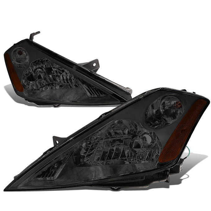 D-Motoring - Headlights - Smoked Lens - Amber Corner - Plug-n-Play - Pair - 03-07 Nissan Murano - 1