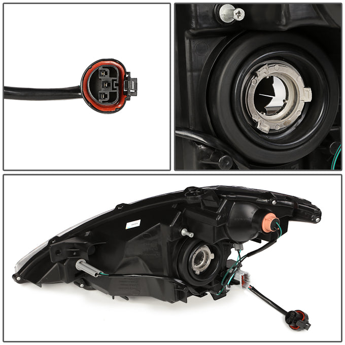 D-Motoring - Headlights - Smoked Lens - Clear Corner - Plug-n-Play - Pair - 03-07 Nissan Murano - 4
