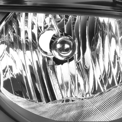 D-Motoring - Headlights - Black Housing - Clear Corner - Plug-n-Play - Pair - 4-06 Nissan Sentra - 2