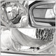 D-Motoring - Headlights - Chrome Housing - Clear Lens - Clear Corner - Plug-n-Play - Pair - 4-06 Nissan Sentra - 3