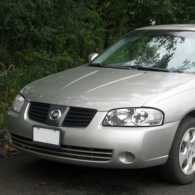 D-Motoring - Headlights - Chrome Housing - Clear Lens - Clear Corner - Plug-n-Play - Pair - 4-06 Nissan Sentra - 5