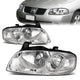 04-06 Nissan Sentra Headlights - Chrome Housing - Clear Lens - Clear Corner - Plug-n-Play - Pair