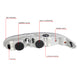 D-Motoring - Headlights - Chrome Housing - Clear Lens - Amber Corner - Plug-n-Play - Pair - 99-04 Oldsmobile Alero - 6
