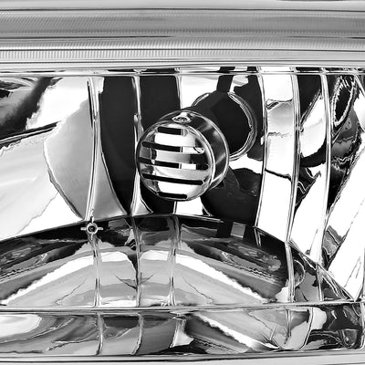D-Motoring - Headlights - Chrome Housing - Clear Lens - Clear Corner - Plug-n-Play - Pair - 99-04 Oldsmobile Alero - 3