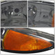D-Motoring - Headlights - Smoked Lens - Amber Corner - Plug-n-Play - Pair - 99-04 Oldsmobile Alero - 3