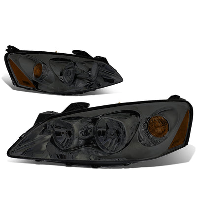 D-Motoring - Headlights - Smoked Lens - Amber Corner - Plug-n-Play - Pair - 05-10 Pontiac G6 - 1