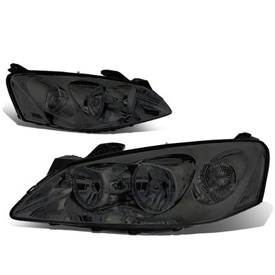 D-Motoring - Headlights - Smoked Lens - Clear Corner - Plug-n-Play - Pair - 05-10 Pontiac G6 - 1