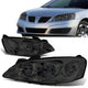 05-10 Pontiac G6 Headlights - Smoked Housing - Smoked Lens - Clear Corner - Plug-n-Play - Pair