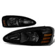 D-Motoring - Headlights - Smoked Lens - Amber Corner - Plug-n-Play - Pair - 04-08 Pontiac Grand Prix - 1