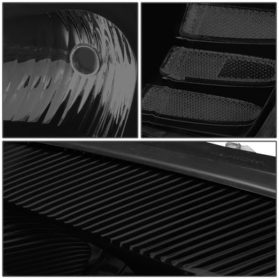 D-Motoring - Headlights - Smoked Lens - Clear Corner - Plug-n-Play - Pair - 04-08 Pontiac Grand Prix - 3