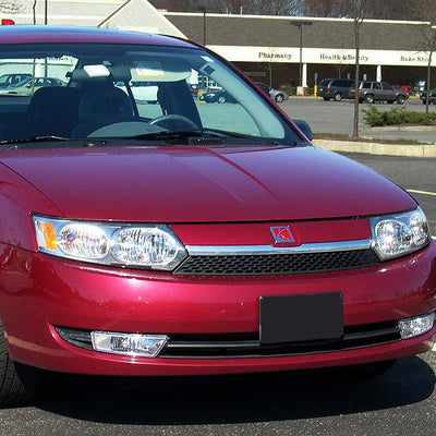 D-Motoring - Headlights - Chrome Housing - Amber Corner - Plug-n-Play - Pair - 03-07 Saturn Ion - 5