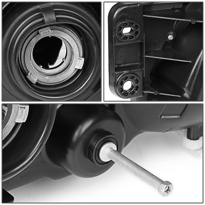 D-Motoring - Headlights - Black Housing - Clear Lens - Amber Corner - Plug-n-Play - Pair - 00-04 Subaru Legacy GT - 5